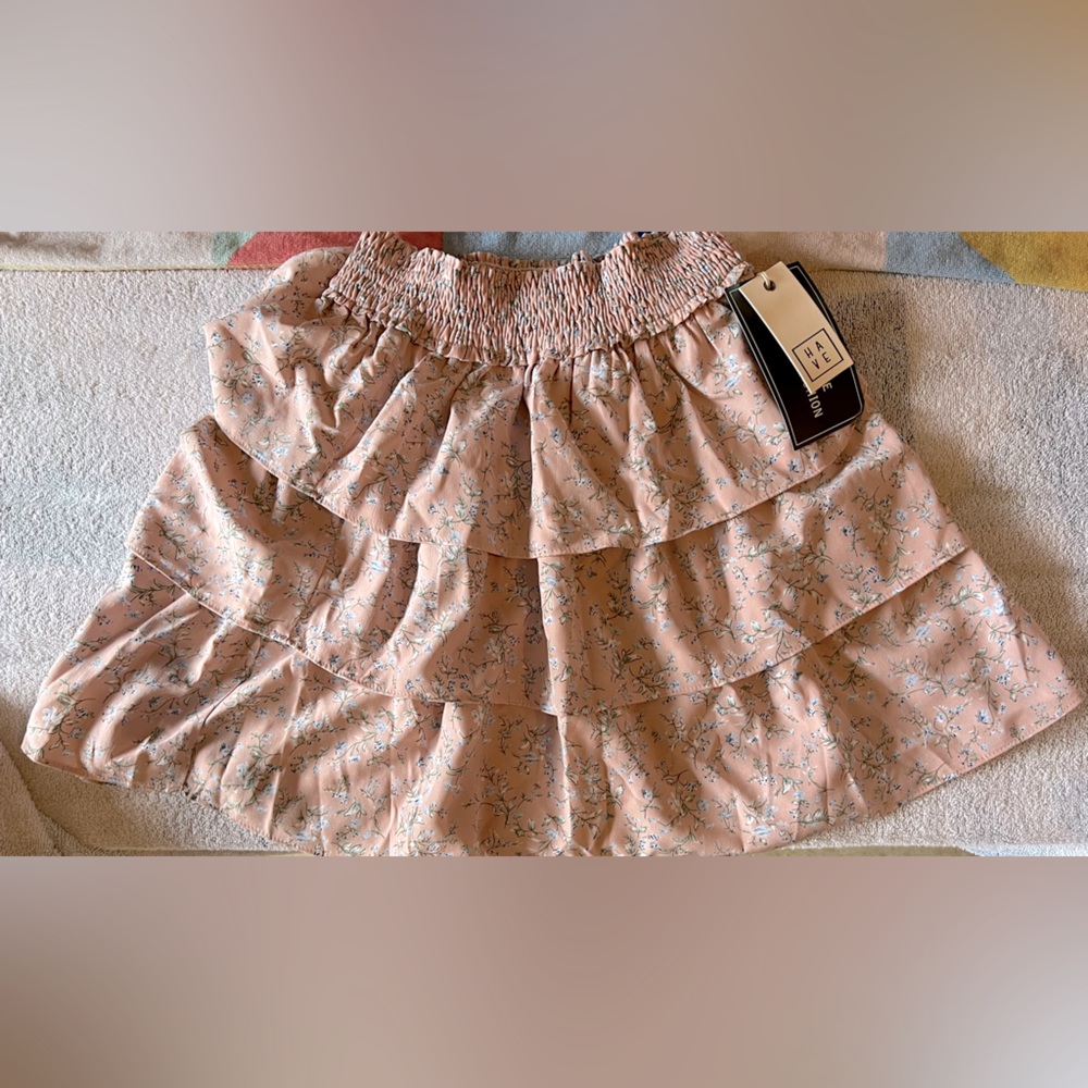 Pink layered skirt from a boutique